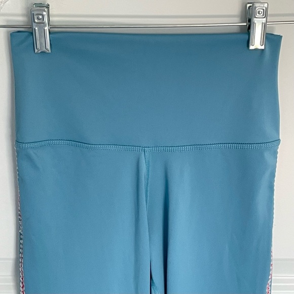 Nike Dri-Fit Blue High Rise Crochet Edge 7/8 Leggings - 47015 - Picture 3 of 11